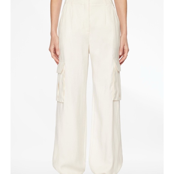 Elegant Cream Cargo women Pants - Picture 4 of 8
